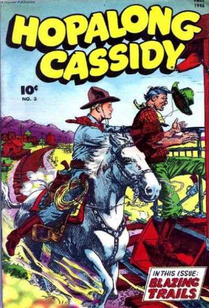 Hopalong Cassidy 3 - Horse - Cowboy - Hat - Wind - Blowing