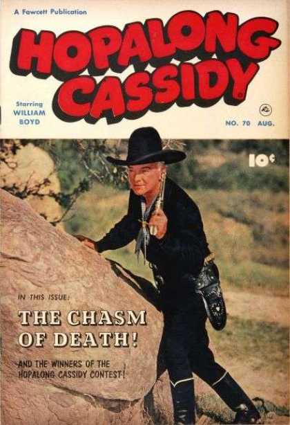 Hopalong Cassidy 70 - Fawcett Publication - William Boyd - Aug - Man - Hat
