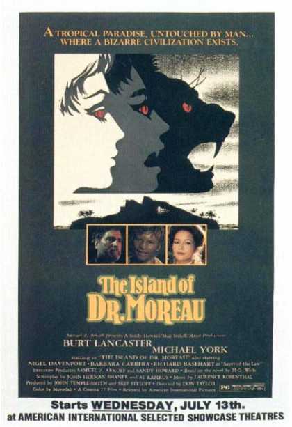 Horror Posters - The Island of Dr. Moreau