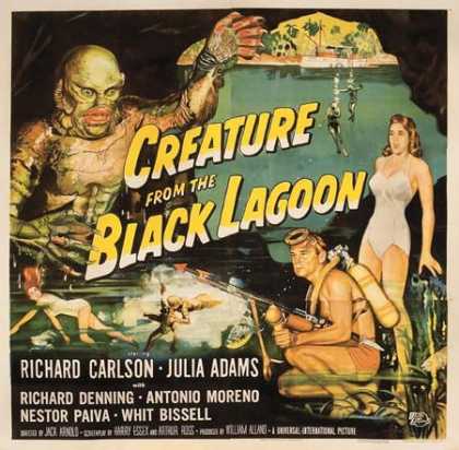 Horror Posters - Creature From the Black Lagoon