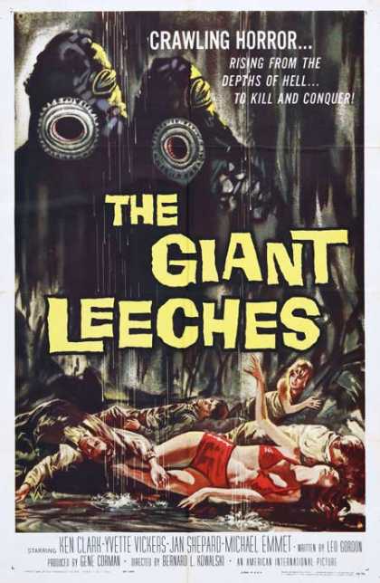 Horror Posters - The Giant Leeches