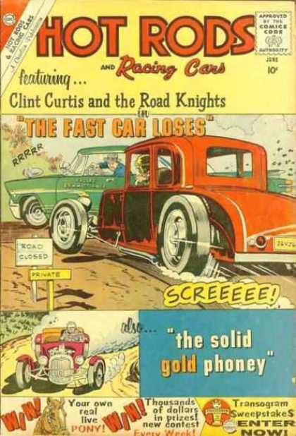 Hot Rods and Racing Cars 46 - Peeling Out - Clint Curtis And The Road Knights - Private Road - Street Race - The Solid Gold Phoney