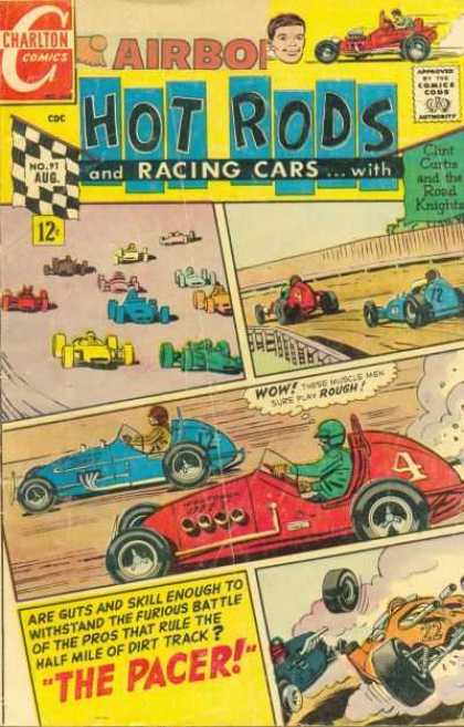 Hot Rods and Racing Cars 91 - Charlton Comics - Race - Cars - The Pacer - Battle
