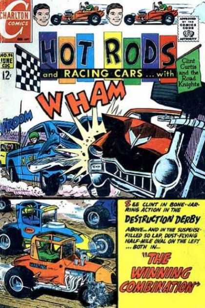 Hot Rods and Racing Cars 96 - Clint Curtis - Crash - Race Cars - Destruction Derby - Road Knights