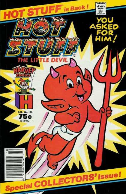 Hot Stuff 165 - The Little Devil - Red Devil - Pitchfork - Harvey Comics - You Asked For Him