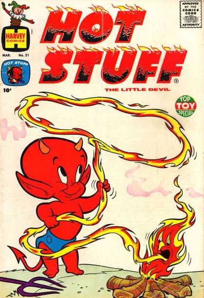 Hot Stuff 21 - Harvey Comics - Warren Kremer - Magical Pitchfork - Howard Post - Red Child Devil