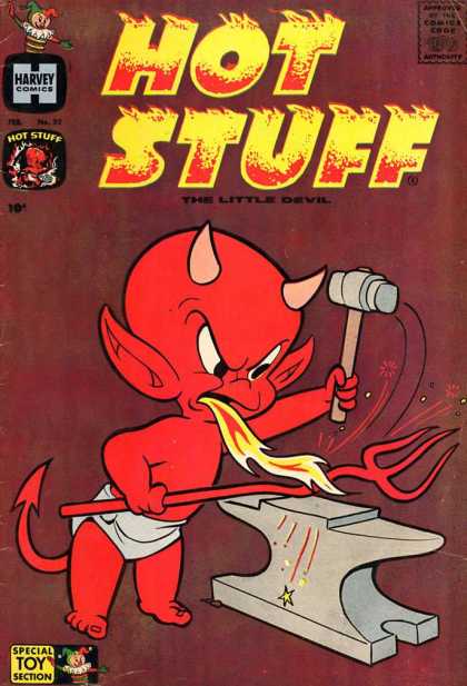 Hot Stuff 32 - Harvey Comics - The Little Devil - Iron Hammer - Pitch Fork - Diaper