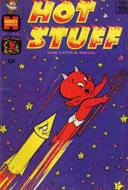 Hot Stuff 80 - Little Devil - Harvey Comics - Space - Rocket - Hot Rocket