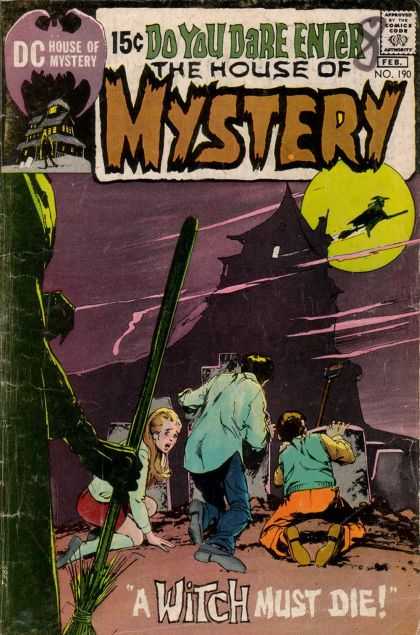 House of Mystery 190 - Witch - Full Moon - Haunted - Must Die - Broom - Neal Adams