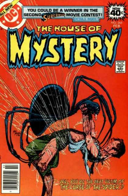 House of Mystery 265 - Spider - Spider Web - Flight - Curse - Fear - Michael Kaluta