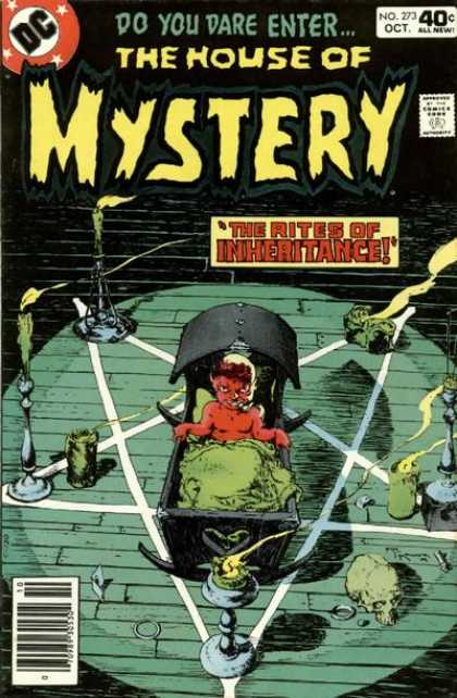 House of Mystery 273 - Baby - Crib - Candles - Evil - The Rites Of Inheritance - Michael Kaluta