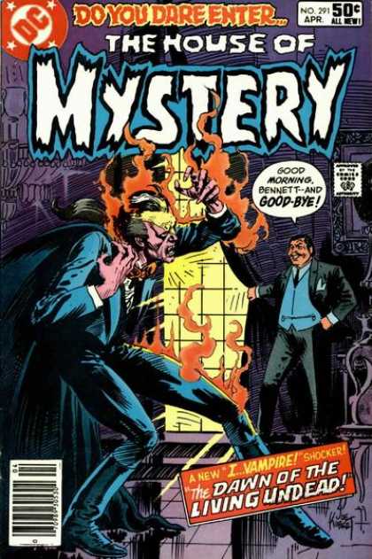 House of Mystery 291 - Vampire - Fire - Speech Bubble - Dc Comics - 50 Cents - Joe Kubert