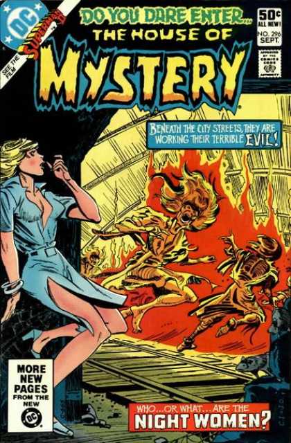 House of Mystery 296 - Streets - Evil - Fire - Night Women - What - Carmine Infantino