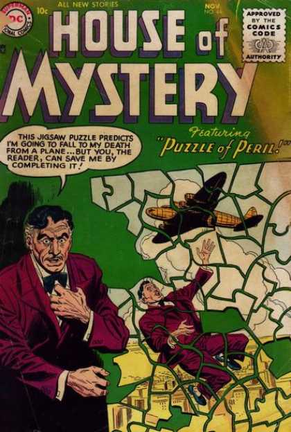 House of Mystery 44 - All New Stories - Puzzle - Predicts - Peril - Plane