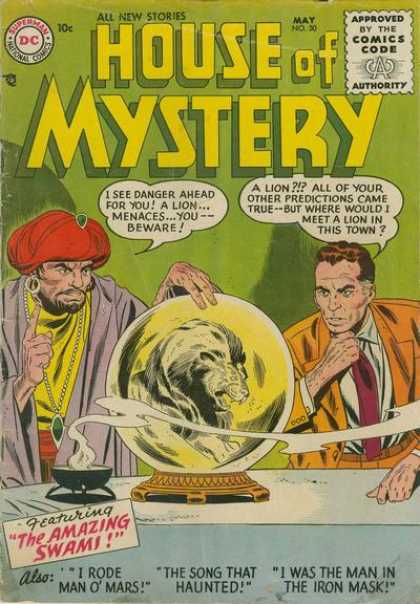 House of Mystery 50 - Superman National Comics - All New Stories - Comics Code - Ball - Mage