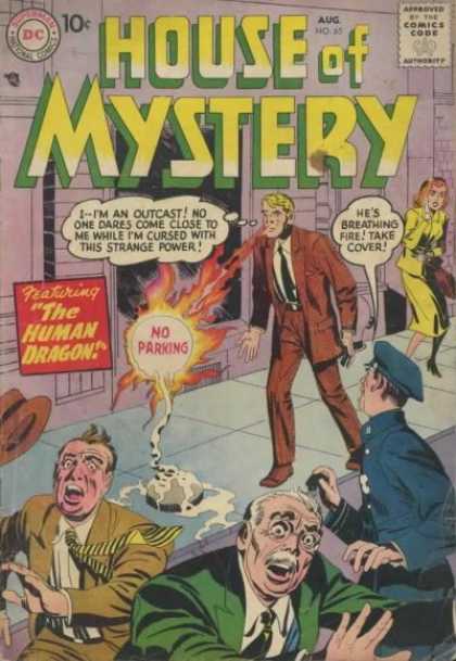 House of Mystery 65 - Fire - Running - Jack Kirby