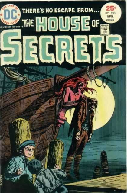 House of Secrets 130 - Ship - Moon - Boys - Ghost - Night