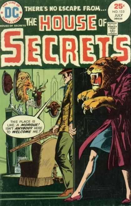 House of Secrets 133 - Morgue - Theres No Escape From - The Line Of Superstars - Dc - Approved By The Comics Code Authority