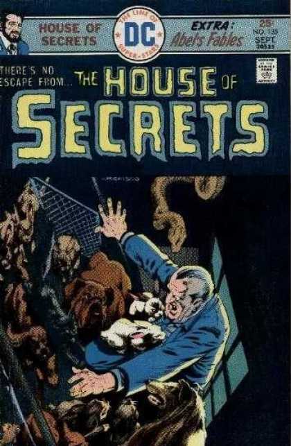 House of Secrets 135 - Dogs - Abels Fables - No Escape - Fence - Trapped - Bernie Wrightson