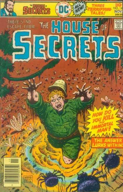 House of Secrets 142 - Theres No Escape From - Three Terrifying Tales - Dc - The Answer Lurks Within - How Do You Kill An Immortal Man