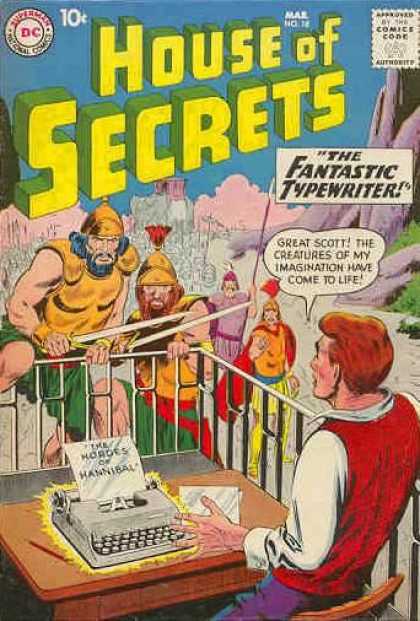 House of Secrets 18 - Dc - Dc Comics - Fantastic Typewriters - Imagination - Secrets