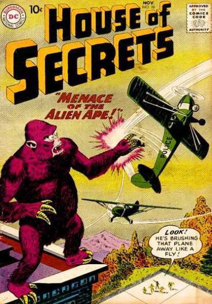 House of Secrets 26 - Gorilla - Airplane - Allien Ape - Mountain - Police - Sheldon Moldoff