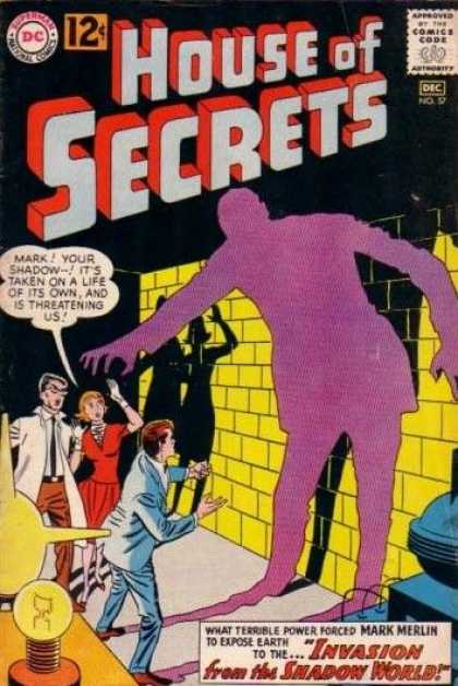 House of Secrets 57 - Shadow - Men - Women - Wall - Comics Code - George Roussos