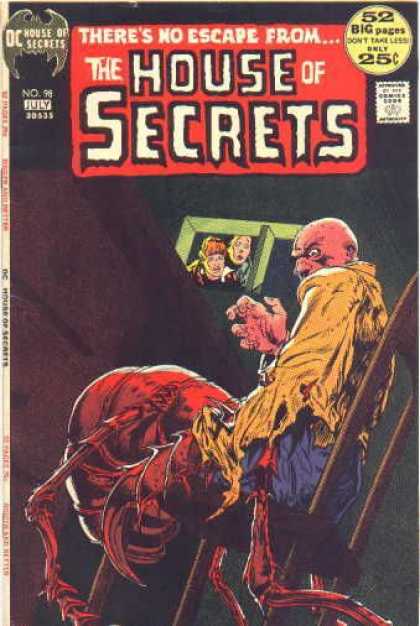 House of Secrets 98 - Bald Man - Sitting In A Chair - Giant Red Insect - Death - Underground - Michael Kaluta