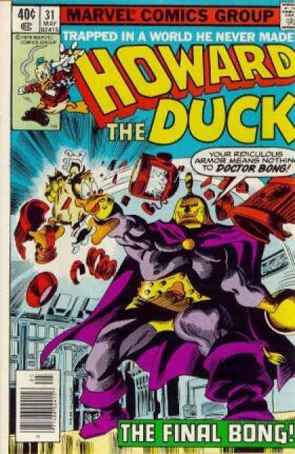 Howard the Duck 31 - Marvel Comics Group - Approved By The Comics Code - Trapped In A World He Never Made - Doctor Bong - Robot - Gene Colan