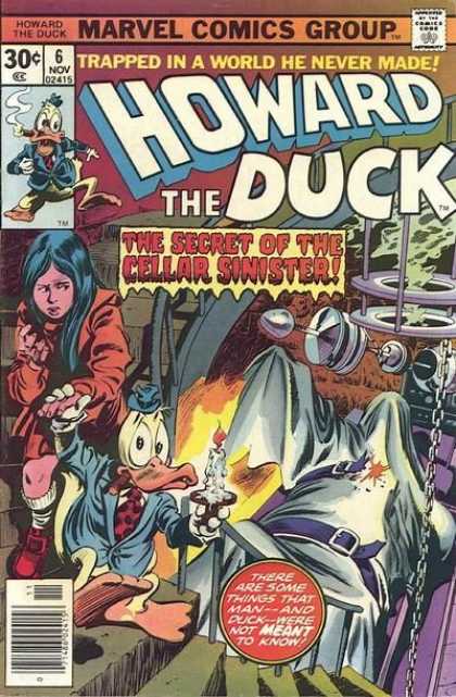 Howard the Duck 6 - Marvel Comics - 30 Cents - Comics Code Authority - Secret Of The Cellar Sinister - Cigar - Gene Colan