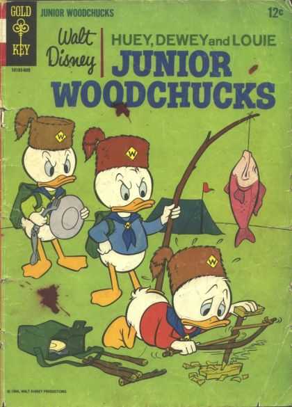 Huey, Dewey and Louie: Junior Woodchucks 1 - Walt Disney - Gold Key - Junior Woodchucks - Fish - Water