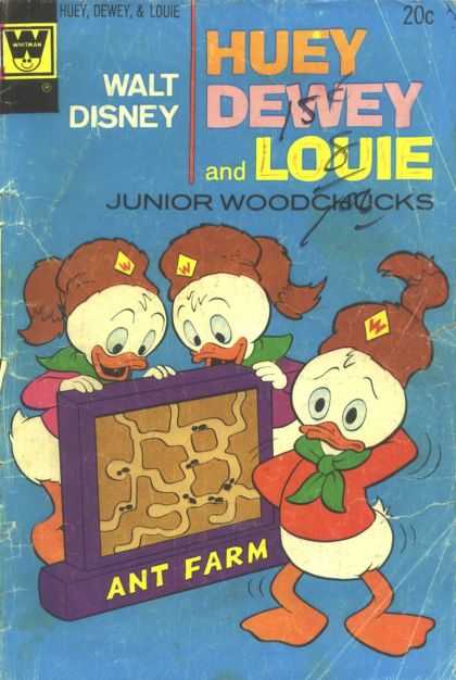 Huey, Dewey and Louie: Junior Woodchucks 25 - Ant Farm - Walt Disney - Ducks - Junior Woodchucks - Fair Condition