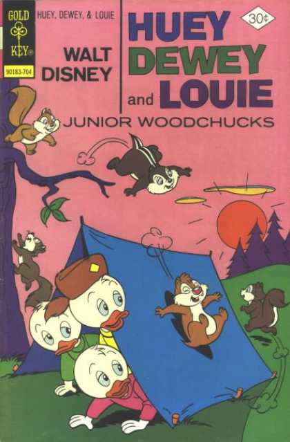 Huey, Dewey and Louie: Junior Woodchucks 43 - Chip Monks - Ducks - Tree - Tent - Sun