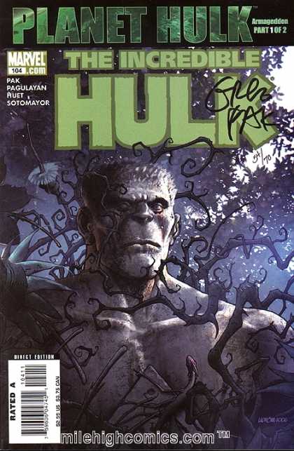 Hulk (2000) 104 - Incredible Hulk - Tree - Forest - Dark - Thorns - Jose Ladronn