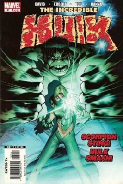 Hulk (2000) 87 - Marvel - David - The Incredible - Scorpion Sting - Glowing Light - Adam Kubert, Laura Martin
