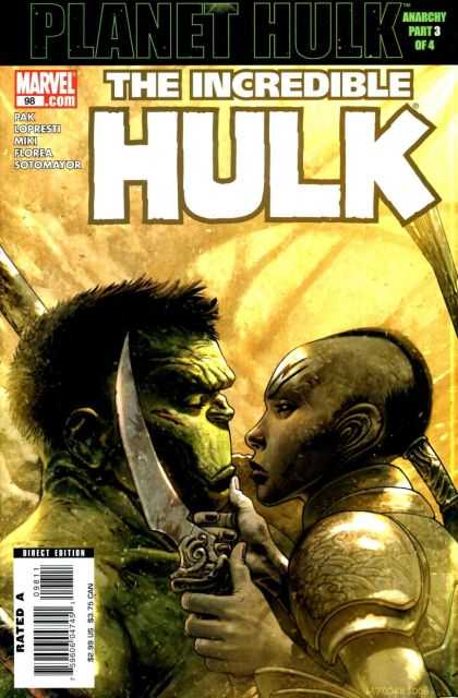 Hulk (2000) 98 - Anarchy Part 3 Of 4 - Knife - Warrior - Direct Edition - Rated A - Jose Ladronn