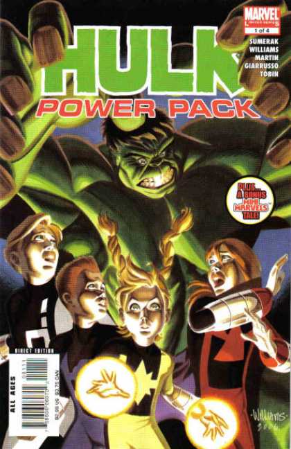 Hulk and Power Pack 1 - Marvel Comics - Mimi Marvels - Little Children - Green Monster - Sumerak