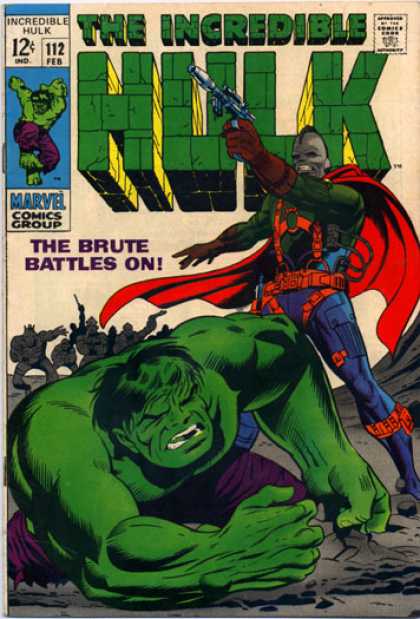 Hulk 112 - Brute - Gun - The Incredible - Approved By The Comics Code Authority - Marvel Comics Group
