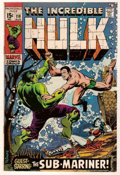 Hulk 118 - Mermaid Of Deception - Stealth Bubbles - Traveling Down Current - Green Titanic Sinks - Fighting For Air