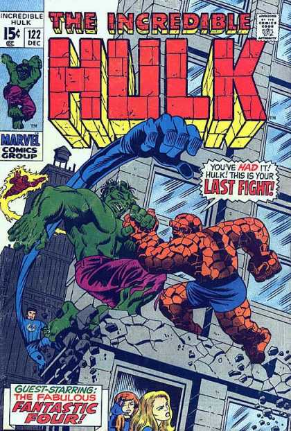 Hulk 122 - Thing - Kablow - Its Clobbering Time - Betrayed - Is It All Over