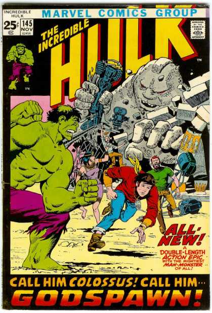Hulk 145 - Muscles - Super Human Strength - Colossus - Green - Destroy