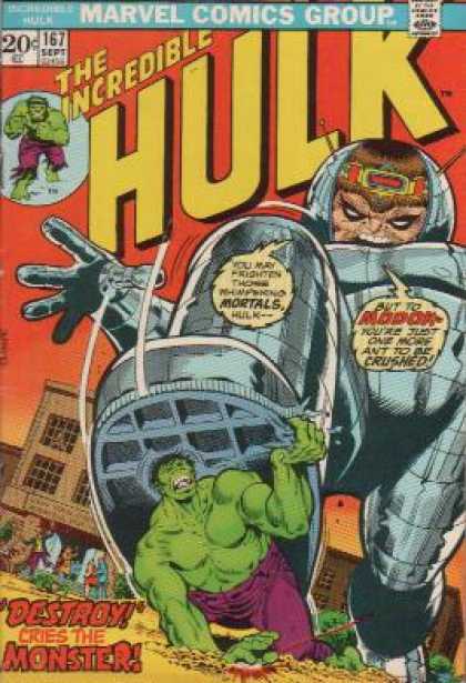 Hulk 167 - Marvel - Mortals - Robot - Destroy - Monsters