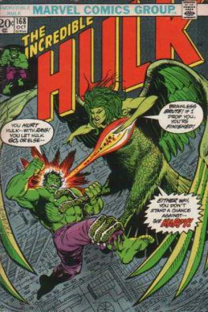 Hulk 168 - Harpy - Flying - Rays - Brute - Battle