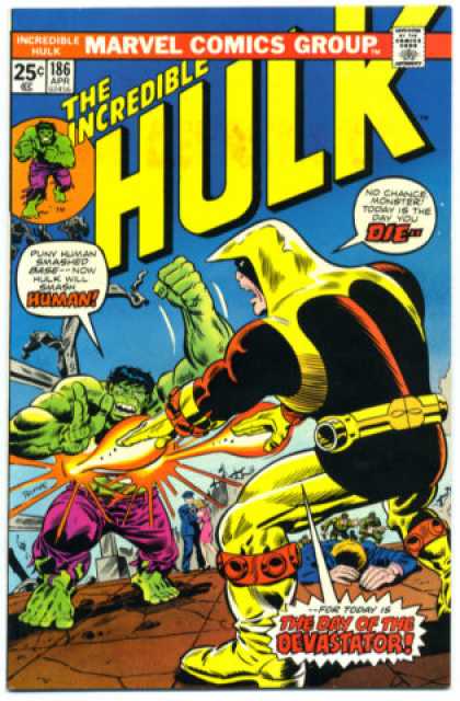 Hulk 186 - Marvel - Ithe Incredible - Human - Monster - The Day Of The Devastator