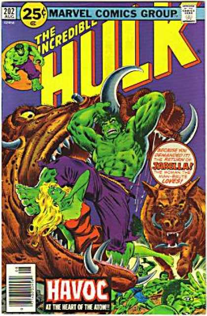 Hulk 202 - Havoc - Jarella - Horned Monsters - Green Body - Female - Richard Buckler