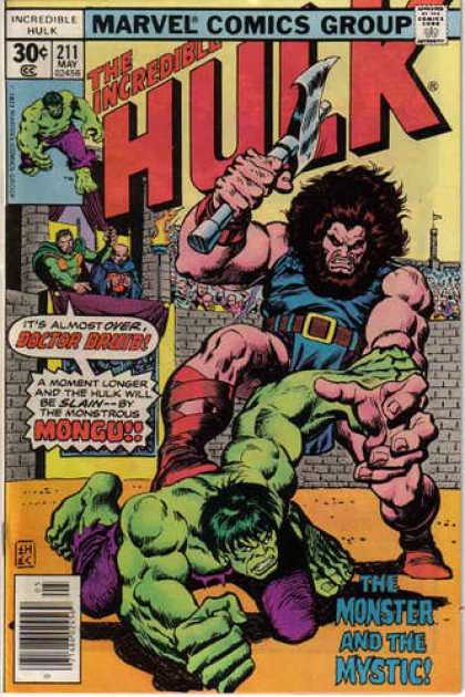Hulk 211 - Doctor Druid - Mongu - Axe - Battle Axe - The Monster And The Mystic - Ernie Chan