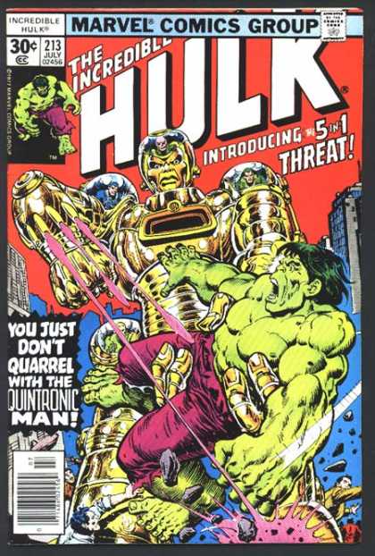 Hulk 213 - Robot - Giant - Weapon - Explosion - Monster - Ernie Chan