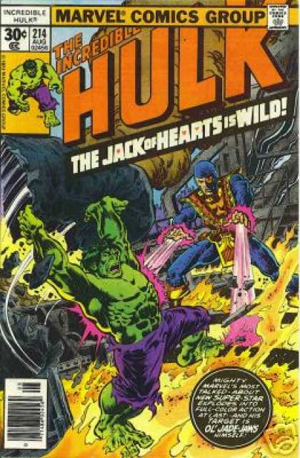 Hulk 214 - Jack Of Hearts - Marvel Comics Group - Incredible - Superhero - Mutant - Ernie Chan