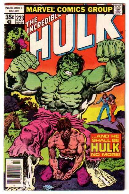 Hulk 223 - Bruce Banner - Marvel Comics - Incredible Hulk - Sunset Background - He Shall Be Hulk No More