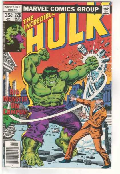 Hulk 226 - Smash - Campus - Angry - Green Man - Pick On Someone Your Own Size - Ernie Chan